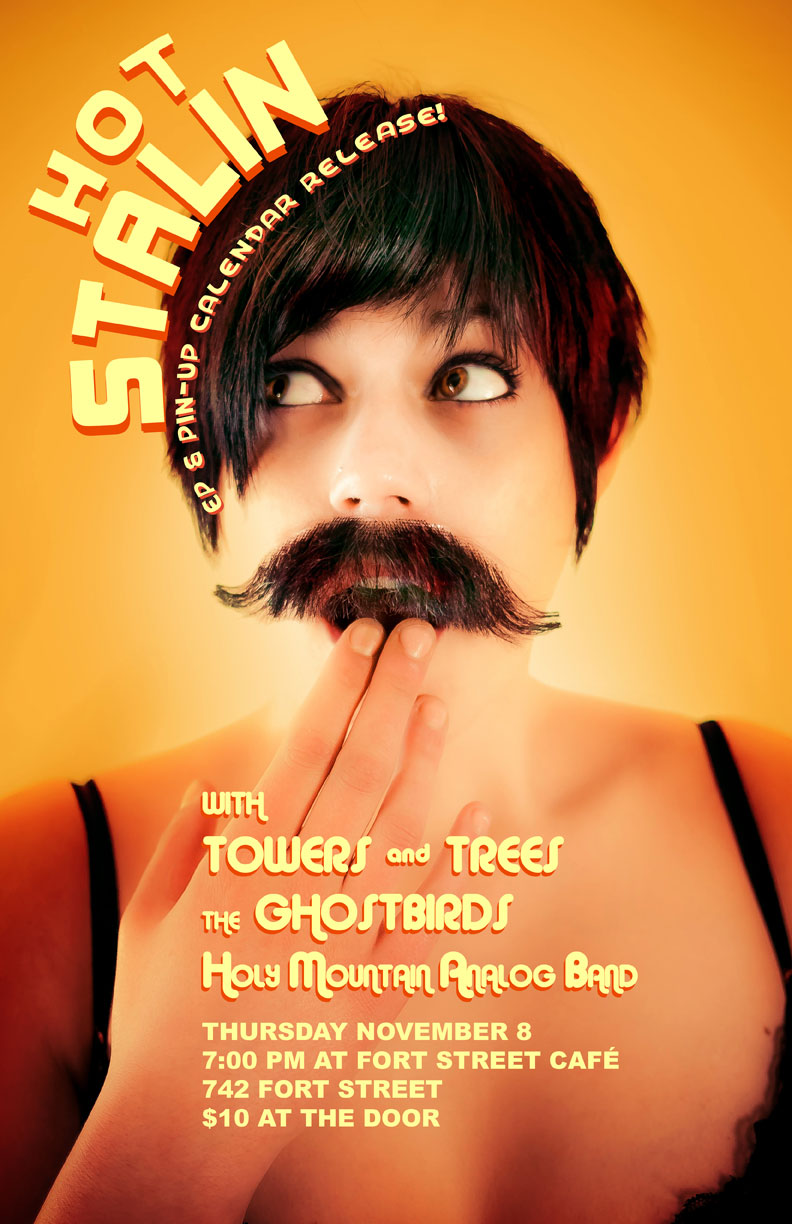 Hot Stalin, The Holy Mountain Analog Band, Towers and Trees, The Ghostbirds @ The Fort Cafe Nov 8 2012 - May 20th @ The Fort Cafe