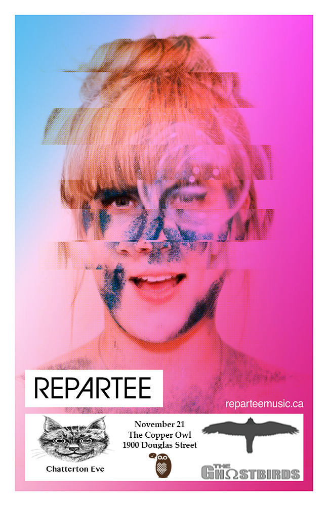 Repartee, Chatterton Eve, The Ghostbirds @ Copper Owl Nov 21 2013 - May 7th @ Copper Owl