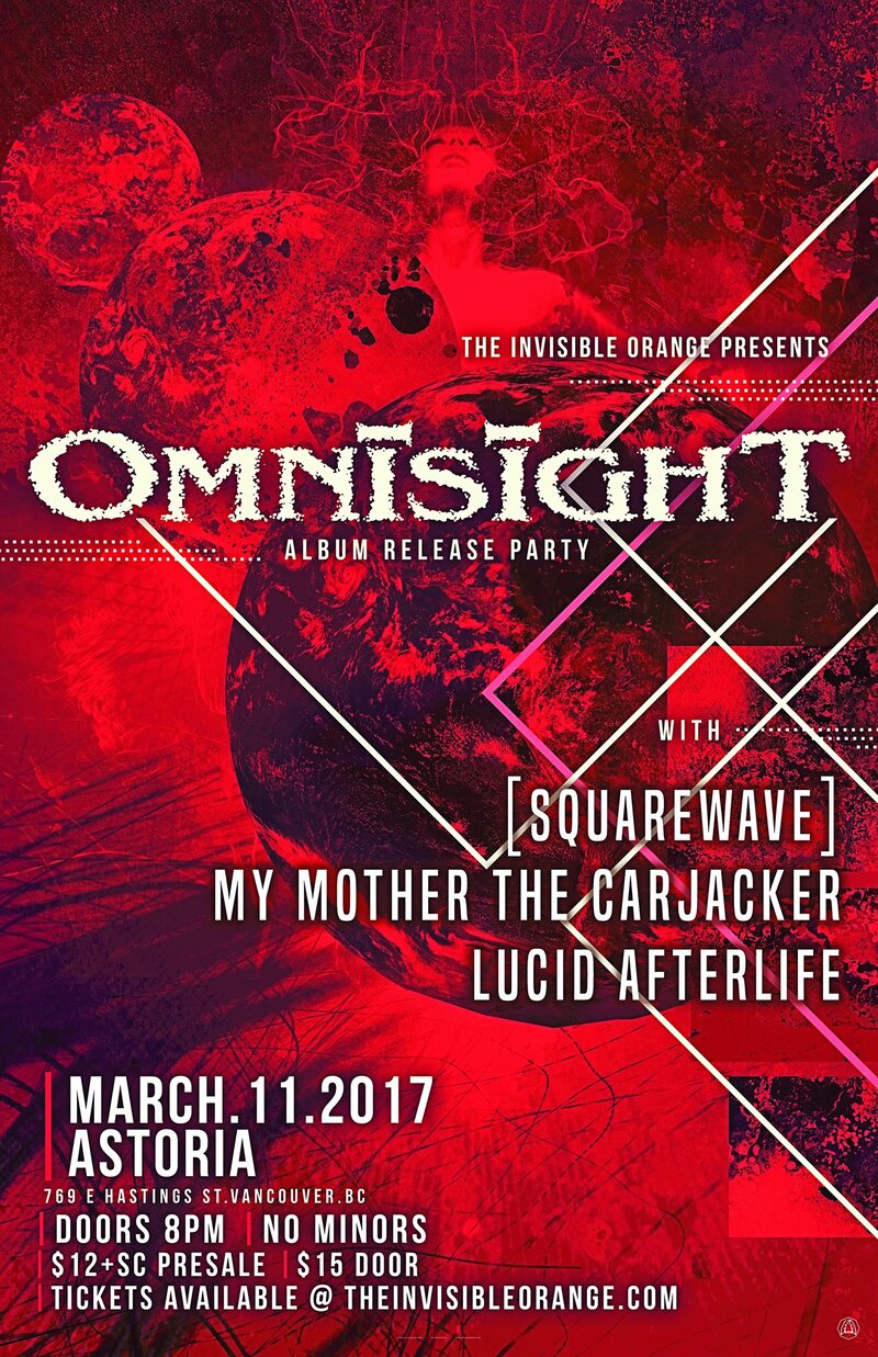 Omnisight, SQUAREWAVE, Lucid AfterLife, My Mother The Carjacker @ The Astoria - Mar 11, 2017