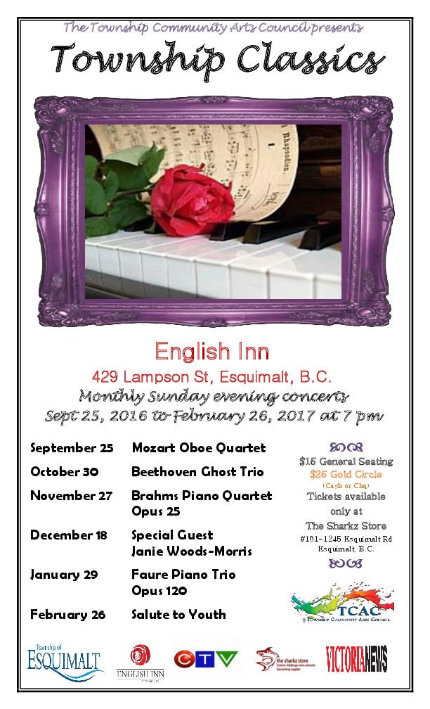 Township Classics: Faure Piano Trio @ English Inn Jan 29 2017 - May 8th @ English Inn