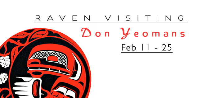 Raven Visiting: Don Yeomans, Reg Davidson @ Mark Loria Gallery Feb 11 2017 - May 6th @ Mark Loria Gallery