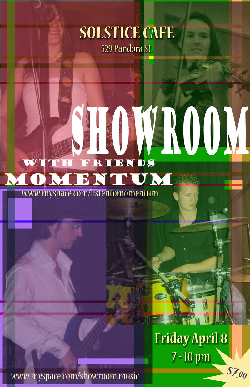 R&B PARTY AT SOLSTICE!!!: SHOWROOM, Momentum @ The Solstice Cafe & Lounge Apr 8 2011 - May 1st @ The Solstice Cafe & Lounge