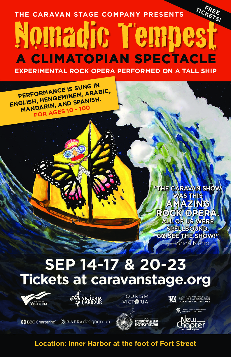 Caravan Stage Company : Nomadic Tempest @ Inner Harbour, Enterprise Wharf Parking Lot Sep 15 2017 - Jul 6th @ Inner Harbour, Enterprise Wharf Parking Lot