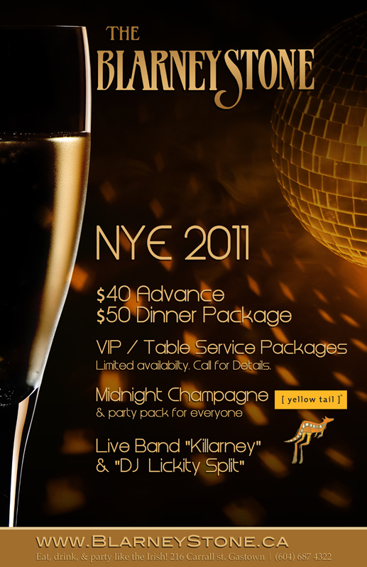 New Years Eve 2011 @ Blarney Stone - Dec 31, 2010