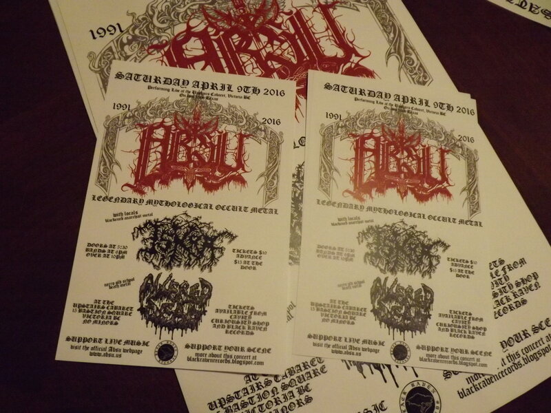 Mythological Occult Metal: Absu, ISKRA, Altered Dead @ Upstairs Apr 9 2016 - May 5th @ Upstairs