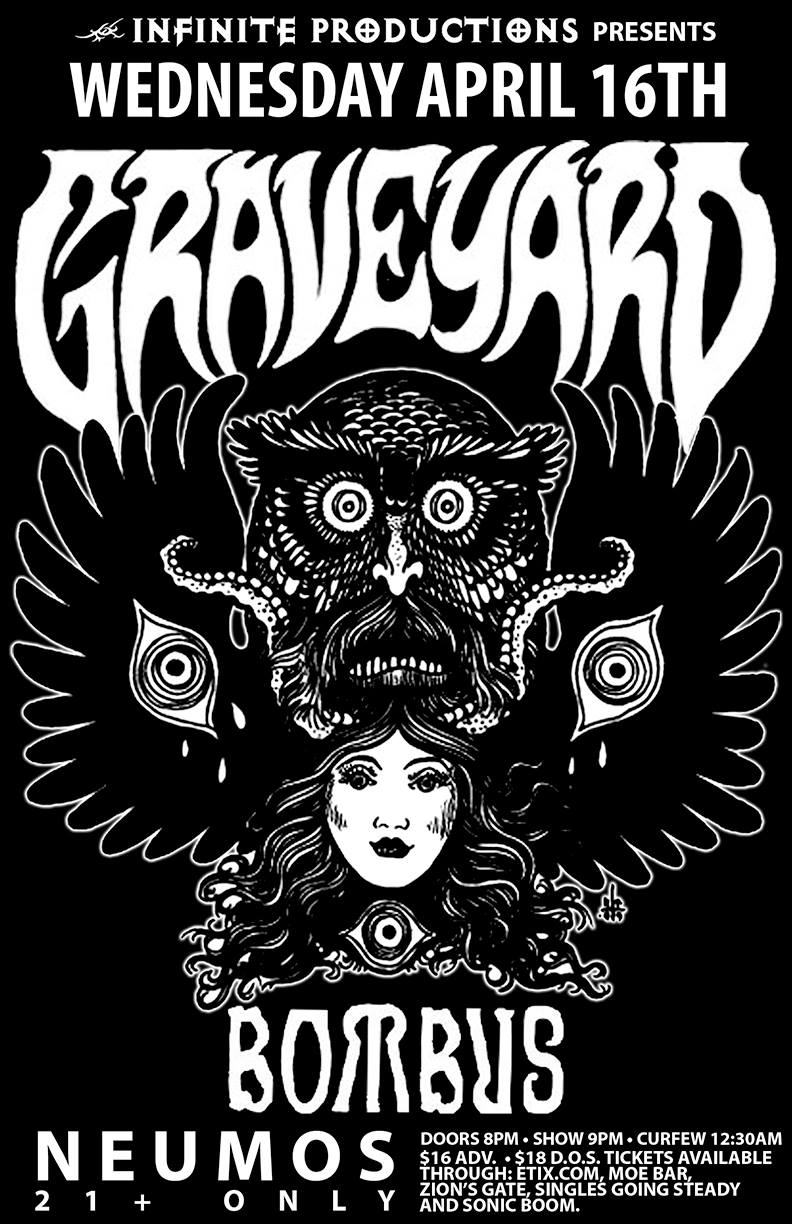 Graveyard, BOMBUS @ Neumos Apr 16 2014 - May 12th @ Neumos
