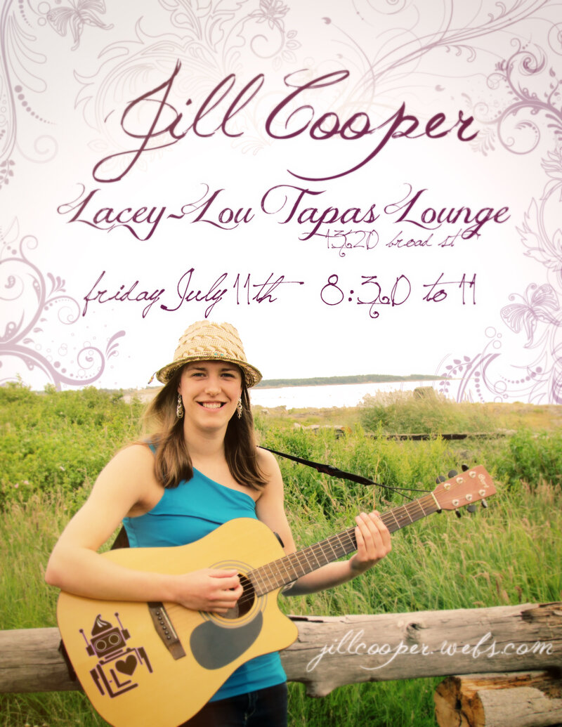 Jill Cooper @ Lacey-Lou Tapas Lounge: Jill Cooper @ Lacey-Lou Tapas Lounge Jul 11 2014 - May 7th @ Lacey-Lou Tapas Lounge