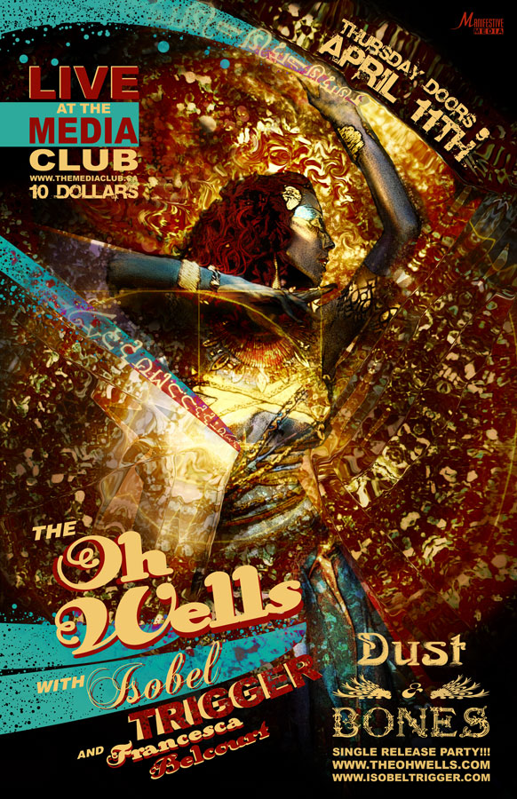Isobel Trigger Music Video/Single release: Isobel Trigger, The Oh Wells, Francesca Belcourt @ The Media Club Apr 11 2013 - Apr 30th @ The Media Club