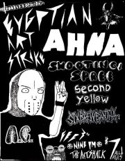 EGYPTIAN ART STRIKE, SECOND YELLOW, AHNA, Shooting Spree, SIX BREW BANTHA @ the ratshack Feb 3 2012 - May 6th @ the ratshack