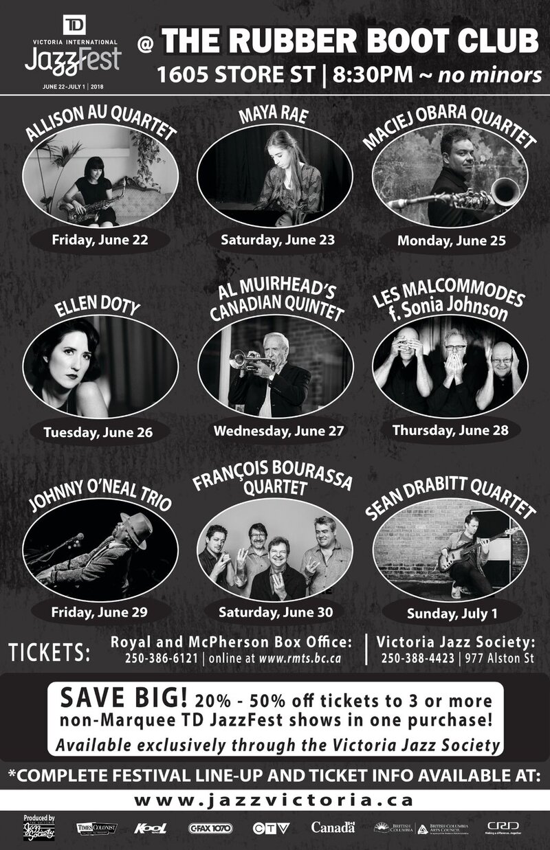 Fran&ccedil;ois Bourassa Quartet @ The Rubber Boot Club Jun 30 2018 - May 6th @ The Rubber Boot Club