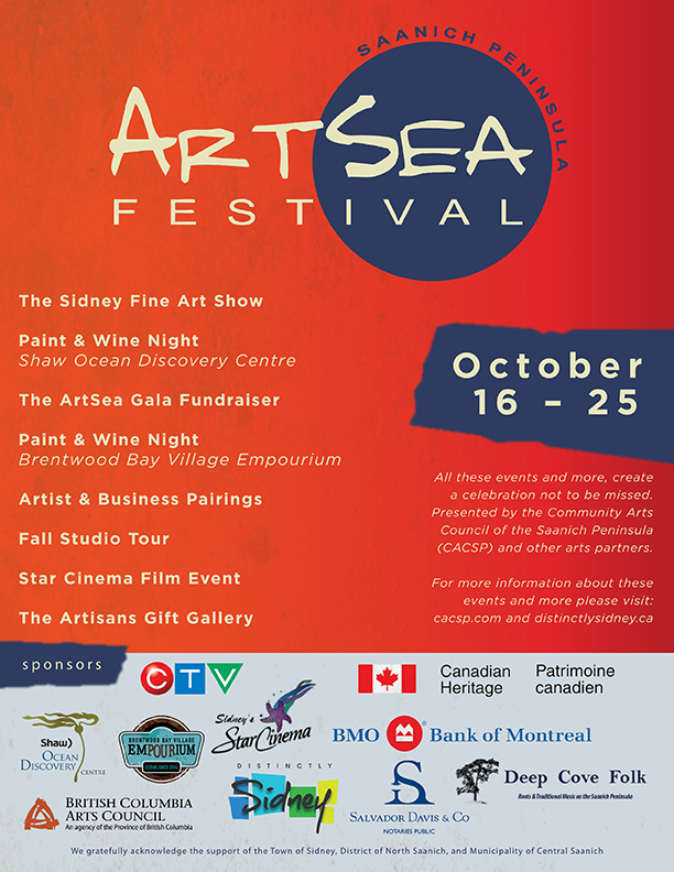 ArtSea Festival @ various locations in and around Sidney Oct 16 2015 - May 1st @ various locations in and around Sidney