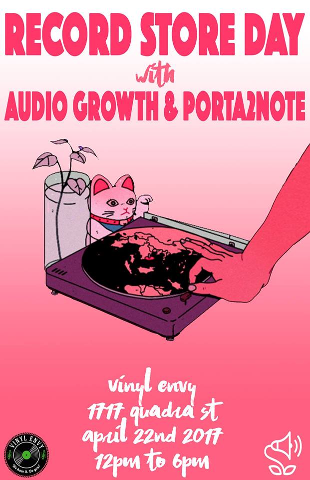 Jacksxn, Audio Growth, Yung Gunn, Porta2Note @ Vinyl Envy Apr 22 2017 - Jun 5th @ Vinyl Envy