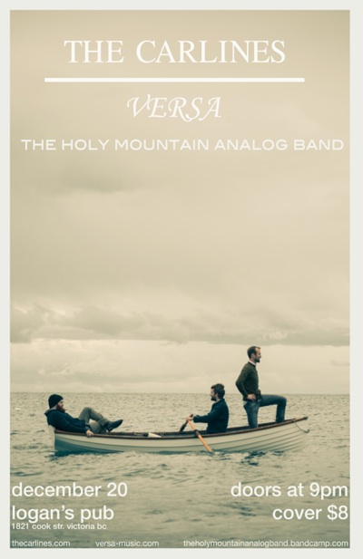 The Carlines, Versa, The Holy Mountain Analog Band @ Logan's Pub Dec 20 2012 - May 12th @ Logan's Pub