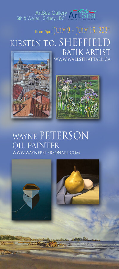 A Chance Glance: Kirsten T.O. Sheffield  , Wayne Peterson  (Oil painter from Victoria) @ ArtSea Gallery, Tulista Park, 5th and Weiler, Sidney Dec 31 1969 - Jun 4th @ ArtSea Gallery, Tulista Park, 5th and Weiler, Sidney