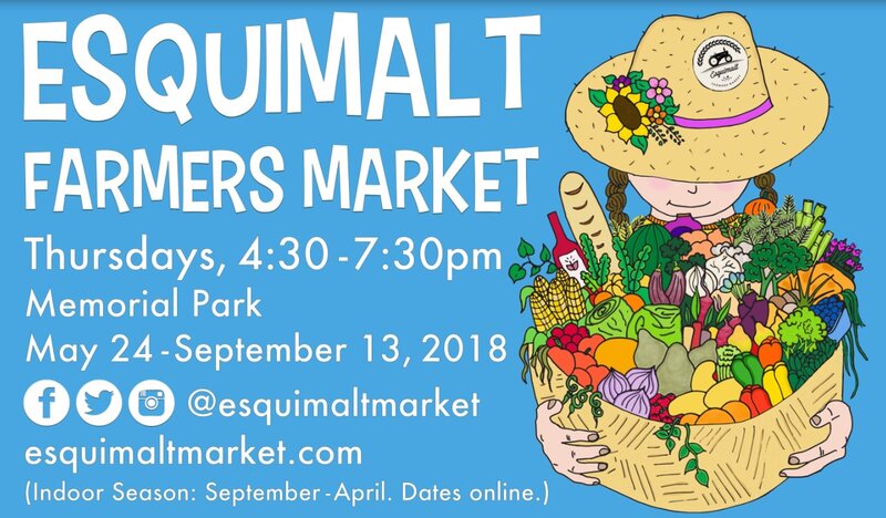 Esquimalt Farmers Market: Esquimalt Ukelele Club, Mister Mojo, Little Crow, Steve Palen @ Memorial Park  Jul 19 2018 - May 6th @ Memorial Park 