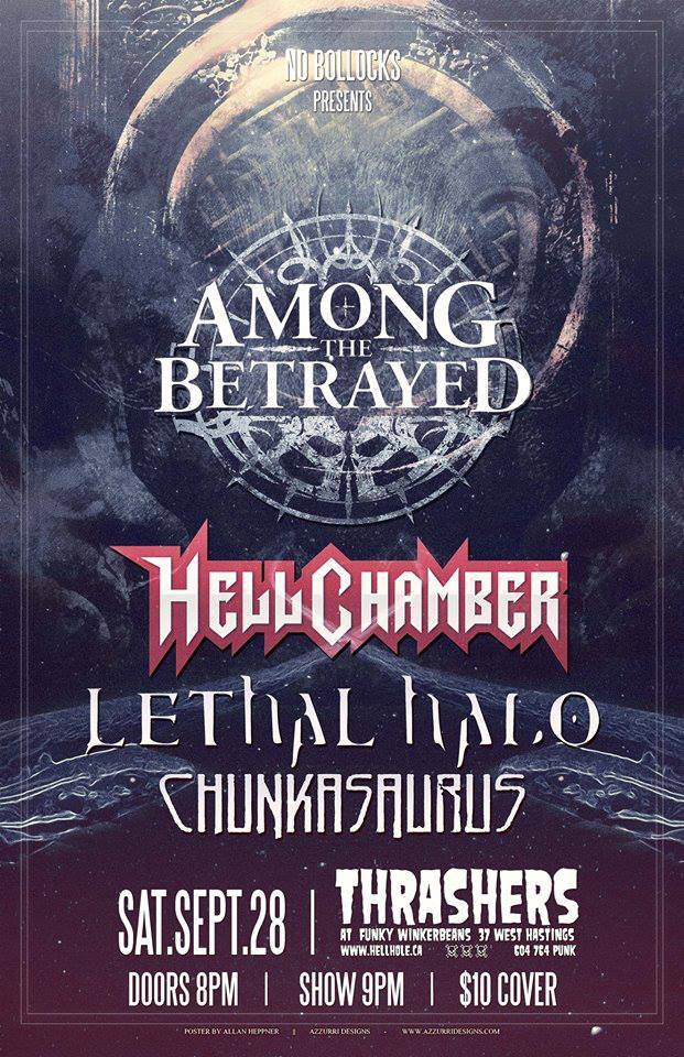 Among the Betrayed, Hellchamber, Lethal Halo, Chunkasaurus @ Funky Winker Beans Sep 28 2013 - May 9th @ Funky Winker Beans