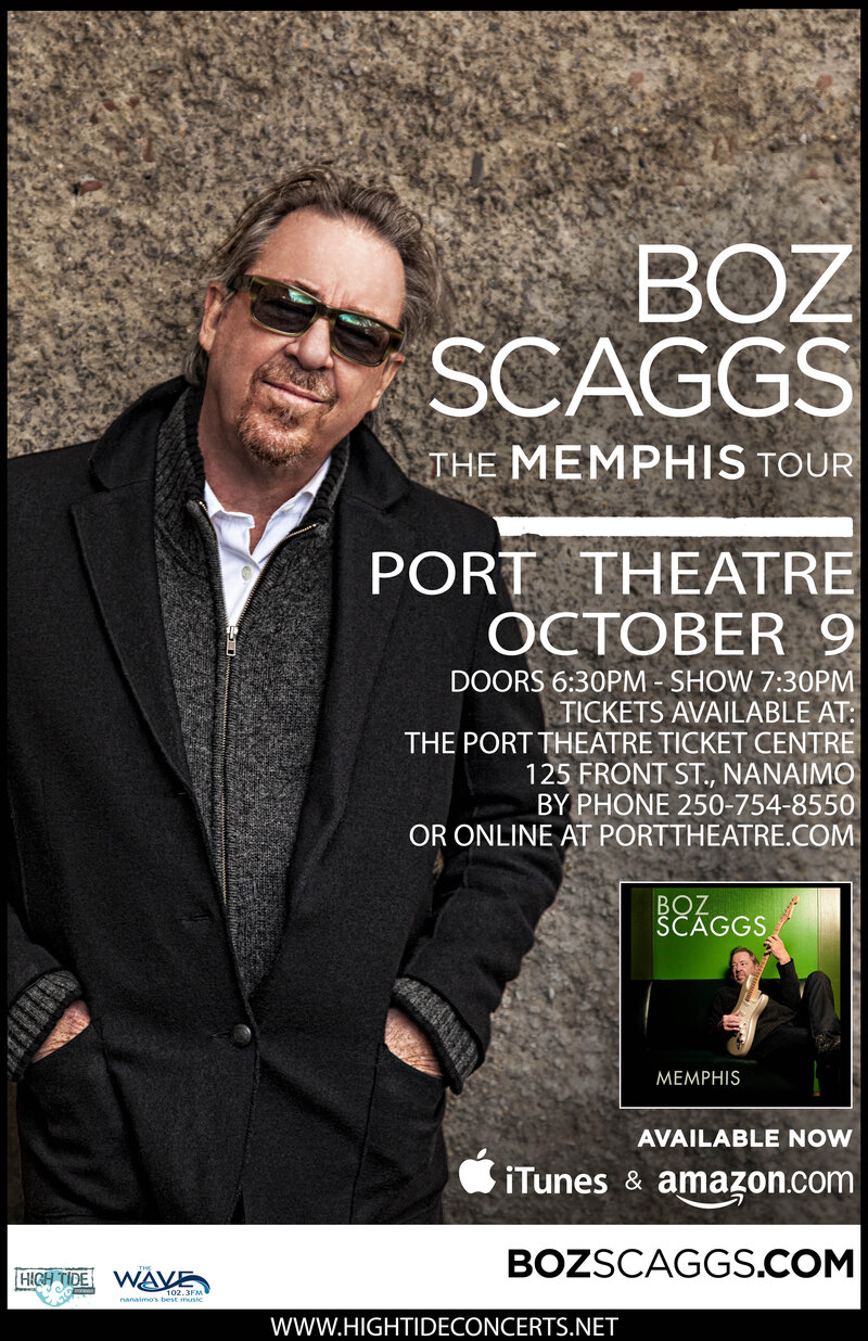 The Wave 102.3 and High Tide Entertainment present: Boz Scaggs @ The Port Theatre Oct 9 2014 - May 6th @ The Port Theatre