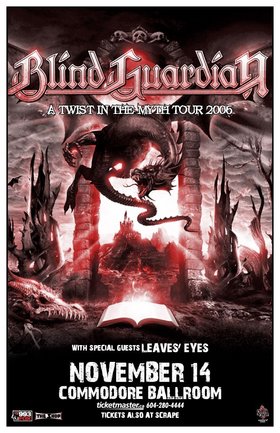 Blind Guardian, Leaves' Eyes @ The Commodore Ballroom Nov 14 2006 - May 7th @ The Commodore Ballroom