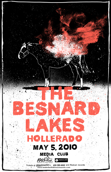 100.5 The Peak presents: The Besnard Lakes, Hollerado @ The Media Club May 5 2010 - May 7th @ The Media Club