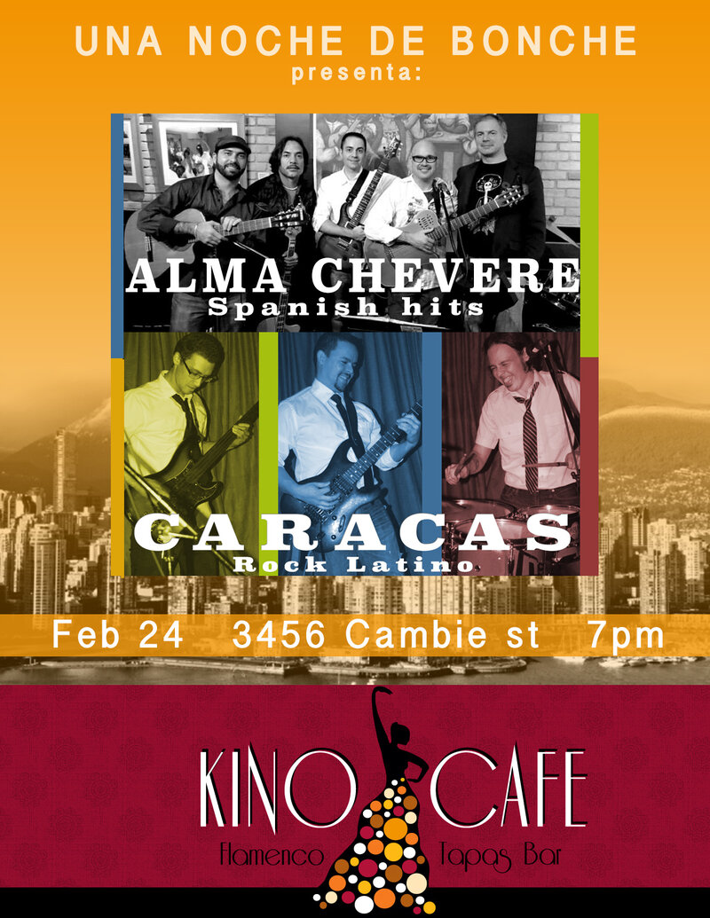 Venezuelan night!: Alma Chevere, Caracas @ Kino Cafe Feb 24 2014 - May 8th @ Kino Cafe