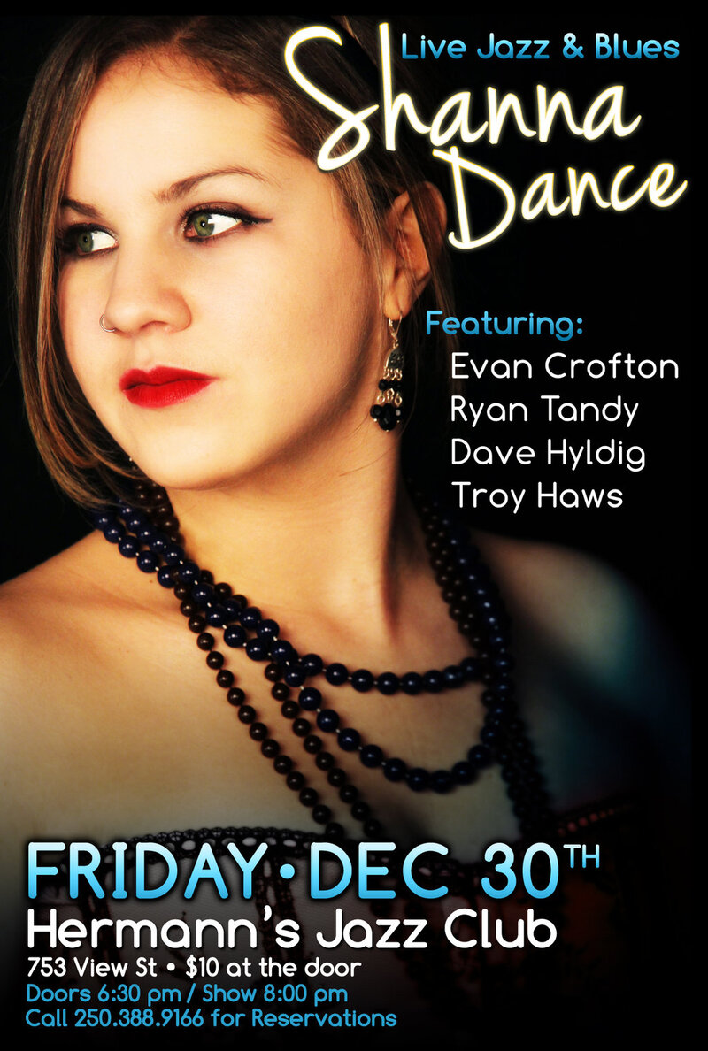 Shanna Dance, Evan Crofton, Ryan Tandy, dave hyldig, Troy Haws @ Hermann's Jazz Club Dec 30 2011 - May 1st @ Hermann's Jazz Club