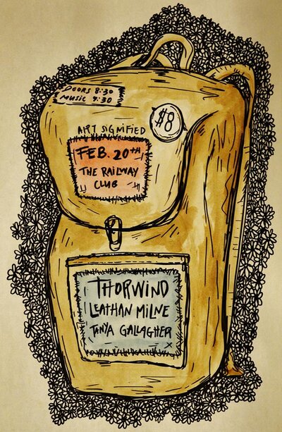 Thorwind, Leathan Milne, Tanya Gallagher @ Railway Club Feb 20 2014 - May 7th @ Railway Club