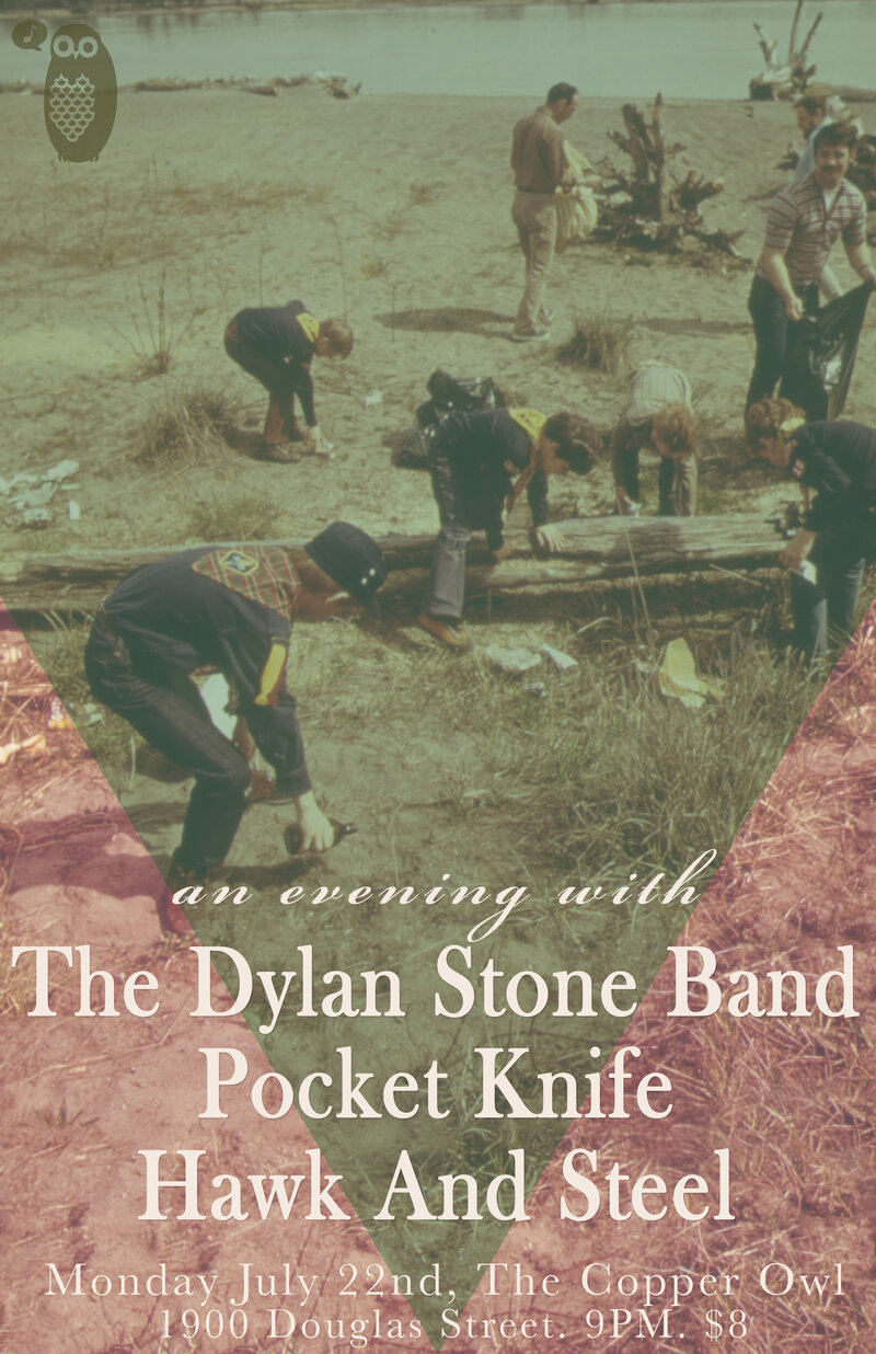 Pocket Knife, Hawk & Steel, Dylan Stone Band @ Copper Owl Jul 22 2013 - May 6th @ Copper Owl