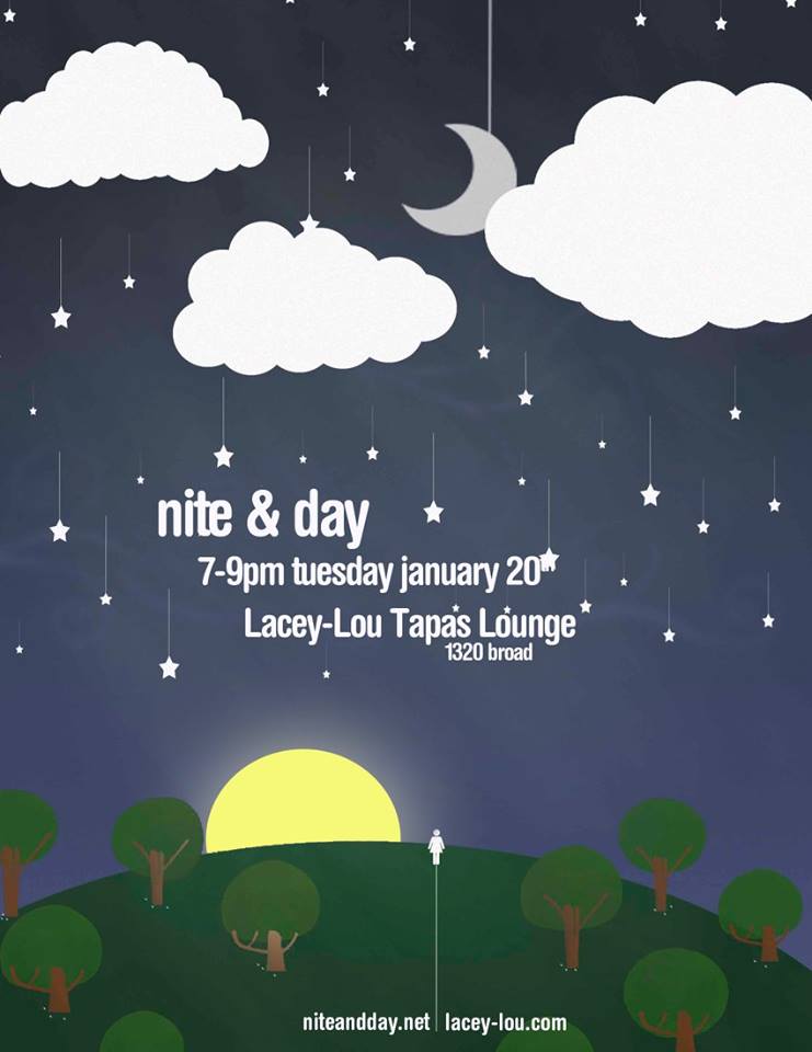 Dance the night away: Nite & Day @ Lacey-Lou Tapas Lounge Jan 20 2015 - May 6th @ Lacey-Lou Tapas Lounge