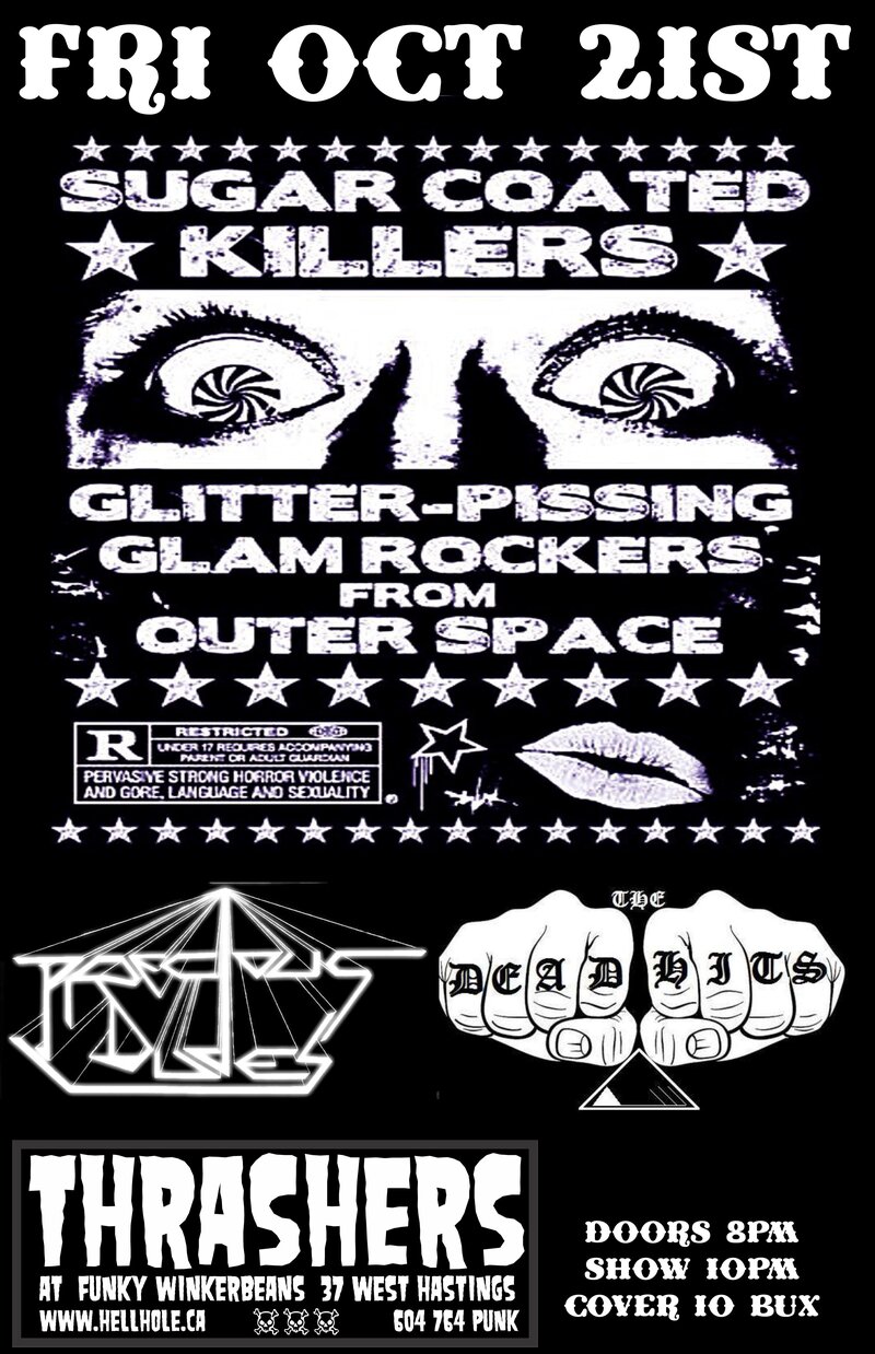 Sugar Coated Killers, Precious Dudes, The Dead Hits @ Funky Winker Beans Oct 21 2016 - May 6th @ Funky Winker Beans