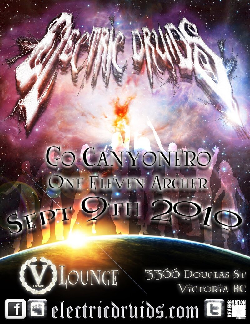 Electric Druids, Go Canyonero, One Eleven Archer @ V-lounge Sep 9 2010 - May 20th @ V-lounge