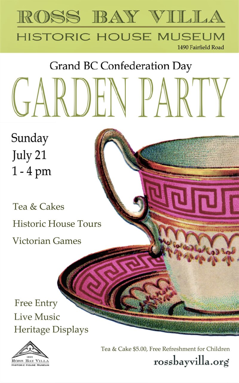 Victorian Garden Party @ Ross Bay Villa Historic House Museum Jul 21 2019 - Jun 21st @ Ross Bay Villa Historic House Museum