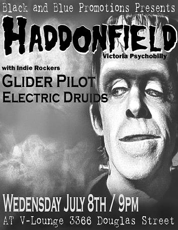 Haddonfield, Glider Pilot, Electric Druids @ V-lounge Jul 8 2009 - May 13th @ V-lounge