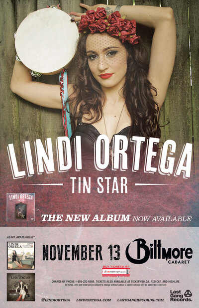 Lindi Ortega @ The Biltmore Cabaret Nov 13 2013 - May 6th @ The Biltmore Cabaret
