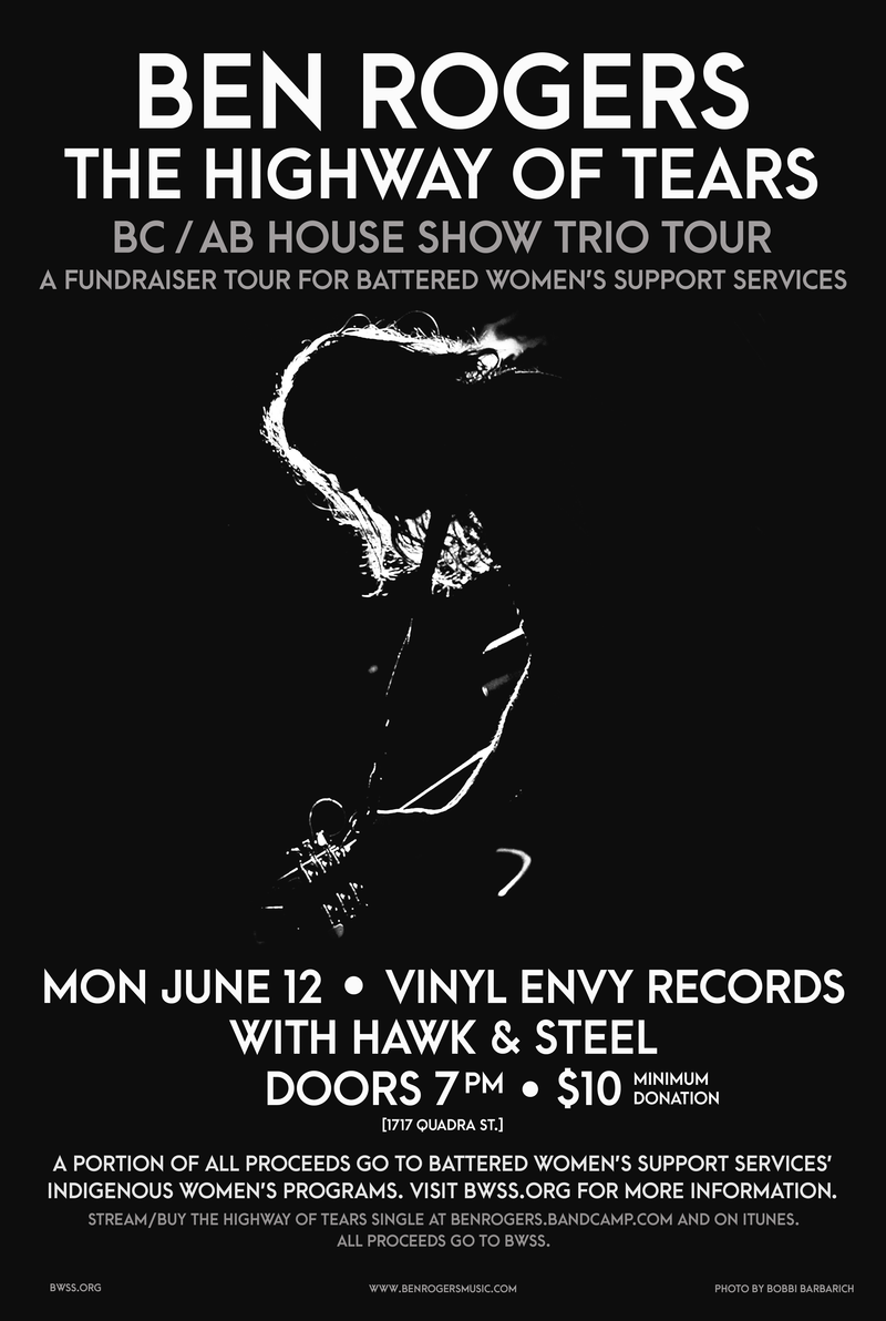 Ben Rogers, Hawk & Steel @ Vinyl Envy Jun 12 2017 - May 22nd @ Vinyl Envy