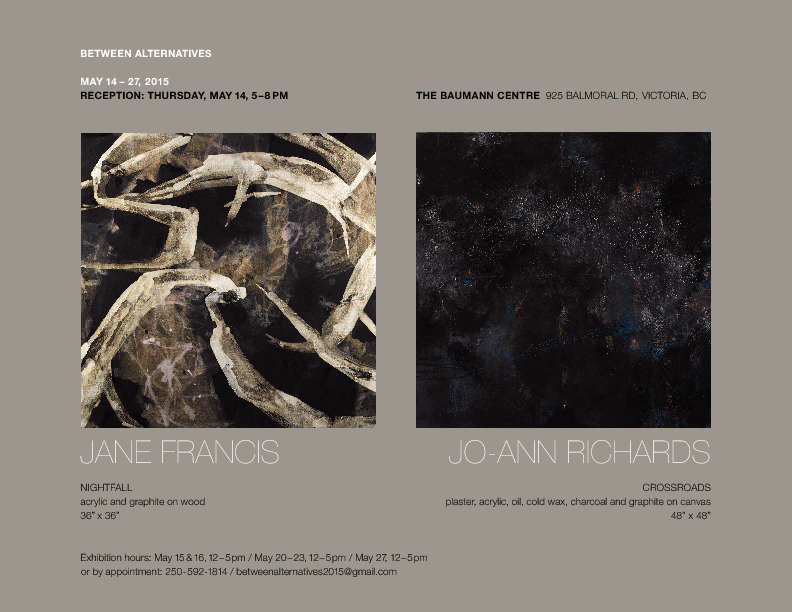 Exhibition of Paintings: Jane Francis, Jo-Ann Richards @ The Baumann Centre & Pacific Opera Victoria  May 14 2015 - Jun 5th @ The Baumann Centre & Pacific Opera Victoria 