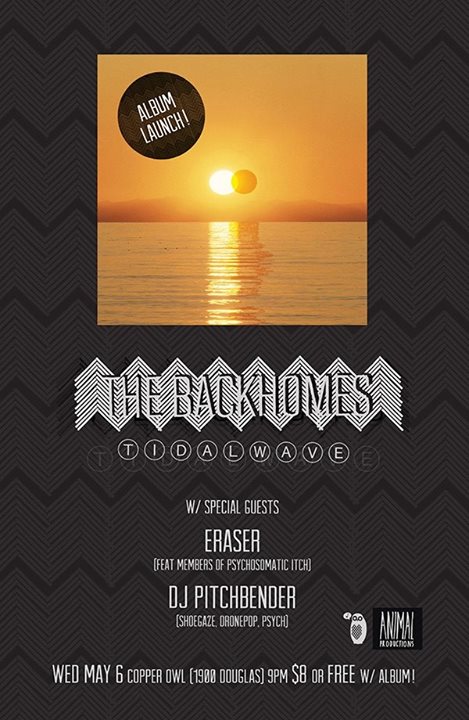 The Backhomes, Pitchbender, Eraser @ Copper Owl May 6 2015 - May 6th @ Copper Owl