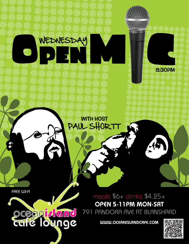 Open Mic Night at Ocean Island Inn! @ Ocean Island Lounge Mar 16 2016 - May 12th @ Ocean Island Lounge