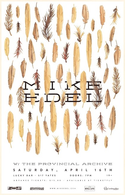 Mike Edel, The Provincial Archive @ Lucky Bar Apr 16 2016 - Jun 4th @ Lucky Bar