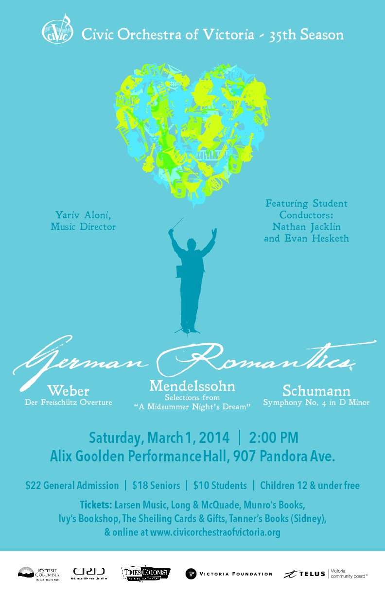 The Civic Orchestra of Victoria @ Alix Goolden Performance Hall Mar 1 2014 - Jun 3rd @ Alix Goolden Performance Hall