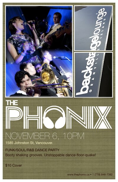 The Phonix Live @ the Backstage Lounge: The Phonix @ Backstage Lounge Nov 6 2010 - May 7th @ Backstage Lounge