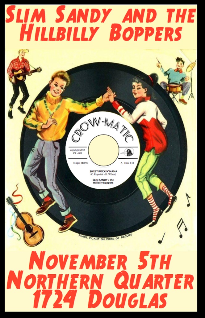 Slim Sandy and the Hillbilly Boppers: Slim Sandy and the Hillbilly Boppers @ Northern Quarter Nov 5 2016 - May 6th @ Northern Quarter
