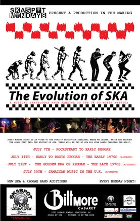 Skaspot Mondays present "The Evolution of Ska Music": Skaspot Live All Star Band @ The Biltmore Cabaret Jul 21 2008 - May 6th @ The Biltmore Cabaret