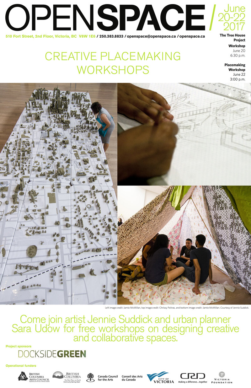 Tree House Workshop: Jennie Suddick, Sara Udow @ Open Space - Jun 20, 2017