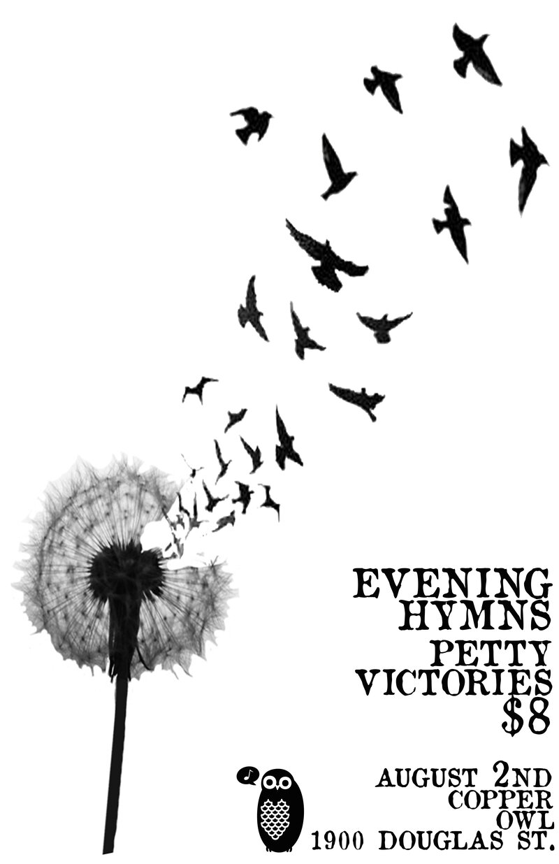 Evening Hymns, Petty Victories, the Wicks @ Copper Owl Aug 2 2013 - May 9th @ Copper Owl