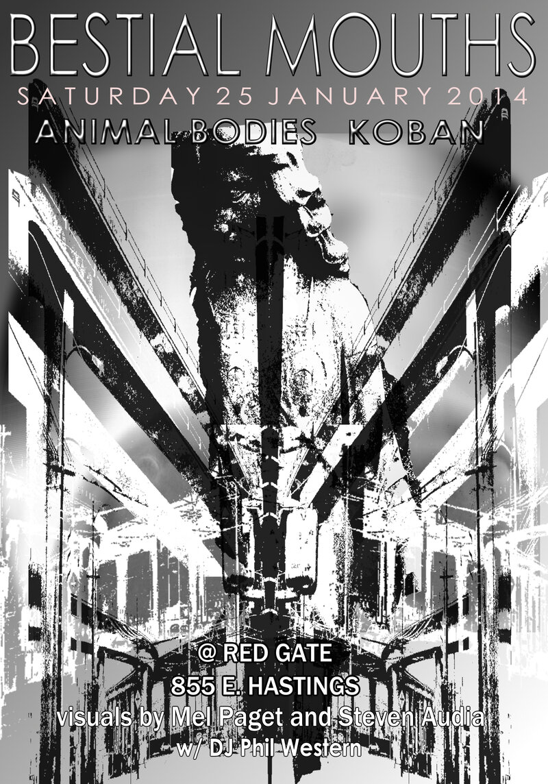 Bestial Mouths, Animal Bodies , KOBAN  @ The Red Gate Jan 25 2014 - May 6th @ The Red Gate
