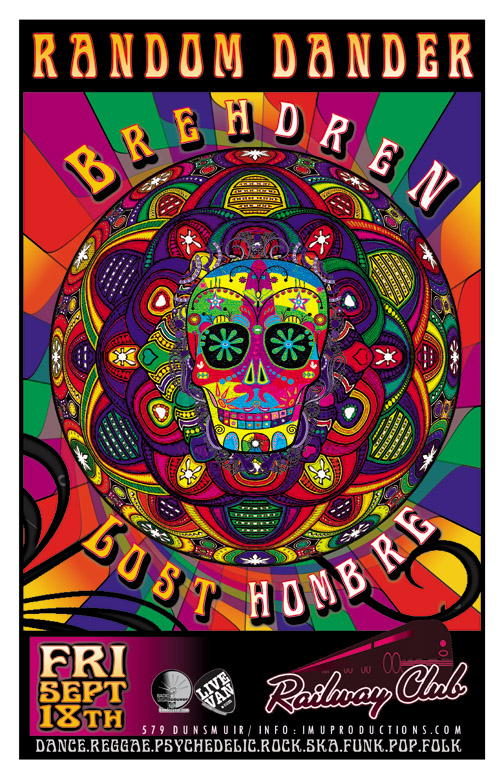 Random Dander , Brehdren, Lost Hombre @ Railway Club Sep 18 2015 - May 7th @ Railway Club