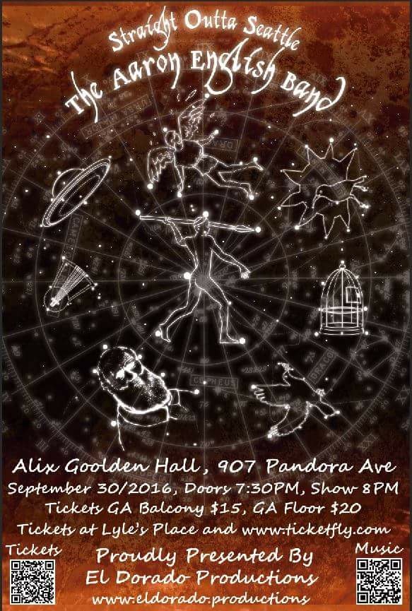 Aaron English Band  (with guest), Kytami @ Alix Goolden Performance Hall Sep 30 2016 - May 7th @ Alix Goolden Performance Hall
