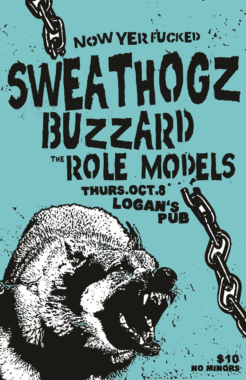 The Sweathogz, BuzzArd, The Role Models @ Logan's Pub Dec 31 1969 - May 7th @ Logan's Pub