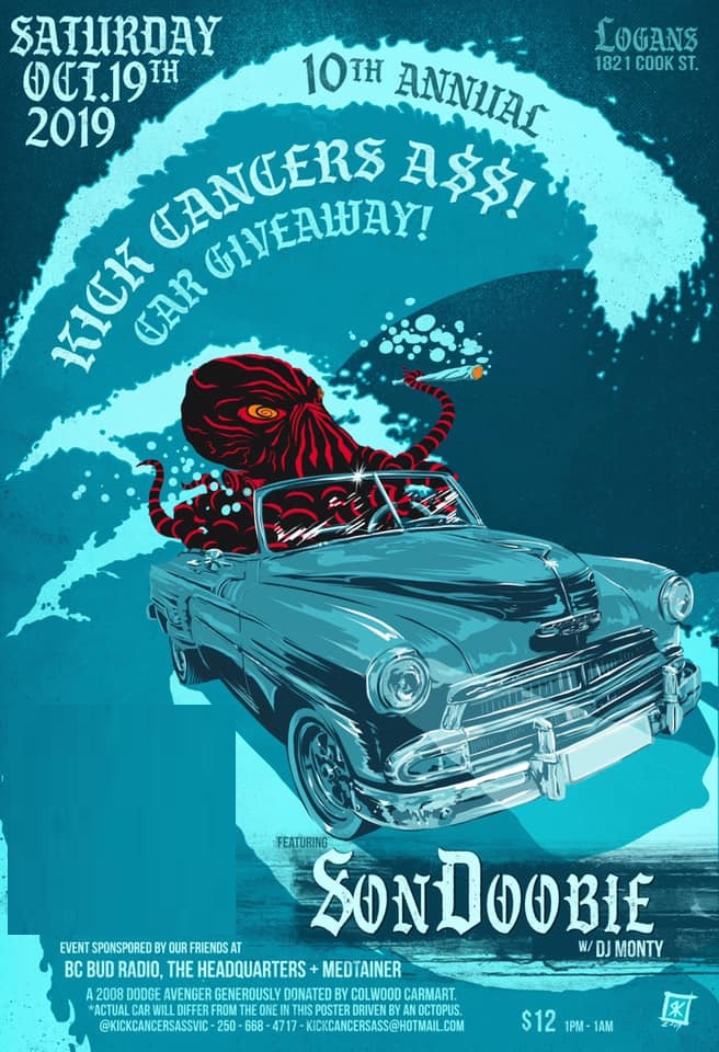 Kick Cancer's A$$ fundraiser: Demographix Band Victoria @ Logan's Pub Oct 19 2019 - May 22nd @ Logan's Pub