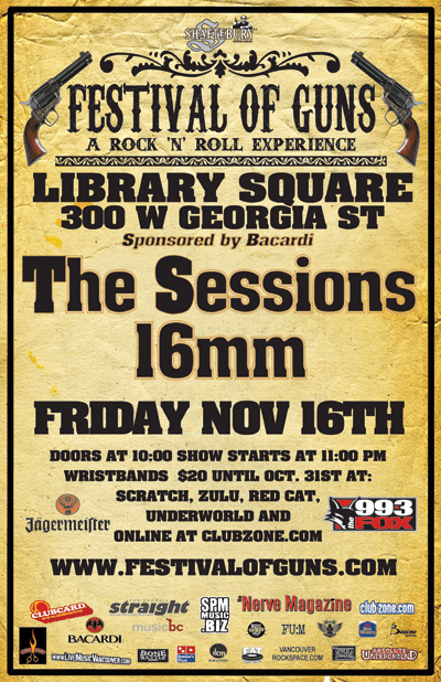 FESTIVAL OF GUNS: The Sessions, 16mm @ Library Square Public House Nov 16 2007 - May 13th @ Library Square Public House